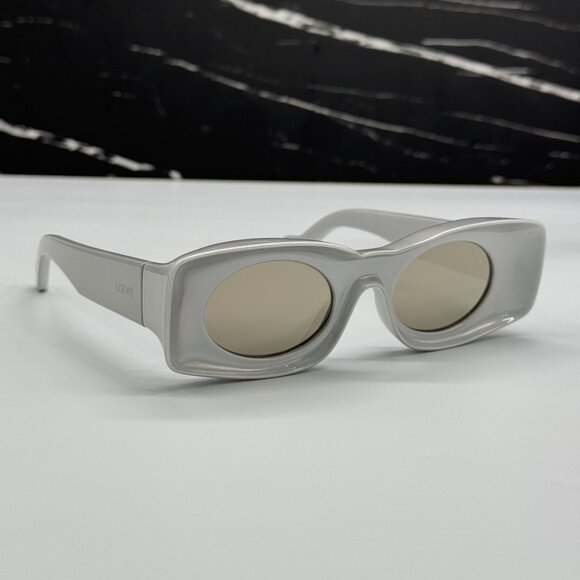NEW LOEWE SILVER UNISEX SUNGLASSES LOEWE LW40033I 24C main image 7
